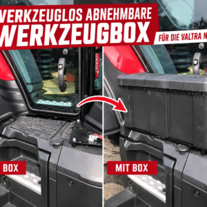Werkzeugbox Kunststoff RECHTS inkl. Halterung für die Valtra N5-Serie